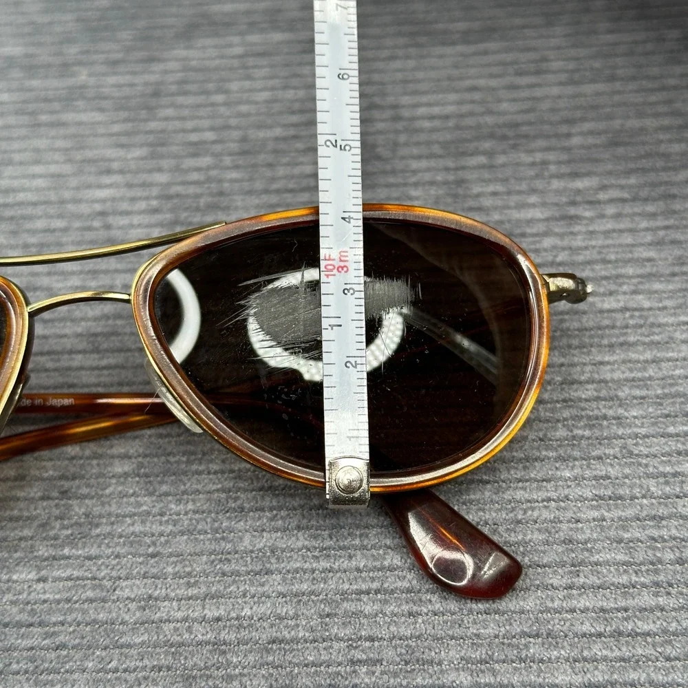 Maui Jim Small Kine MJ-251-16C Tortoise Titanium Aviator Y2K Sunglasses Brown